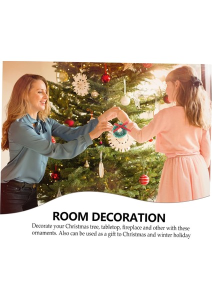 48PCS Noel Çelenk Yapay Garland Mini Noel Ağacı Kolye Noel Bebek Evi Sızıntıları (Yurt Dışından) indirimleri