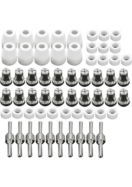 60PCS PT31 Plazma Kesici Elektrot Uçları Fincan Sarf Malzemeleri HYC45D HYC50D CUT50 PLC50D HYC410 Için Genişletilmiş Nikel Kaplama Kiti (Yurt Dışından)