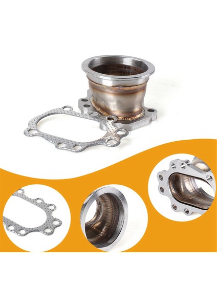 V-Şekilli Flanşlı Türbin Aşağı Boru T25T28 GT25 GT28 Paslanmaz Çelik Adaptör (Yurt Dışından) fırsatları