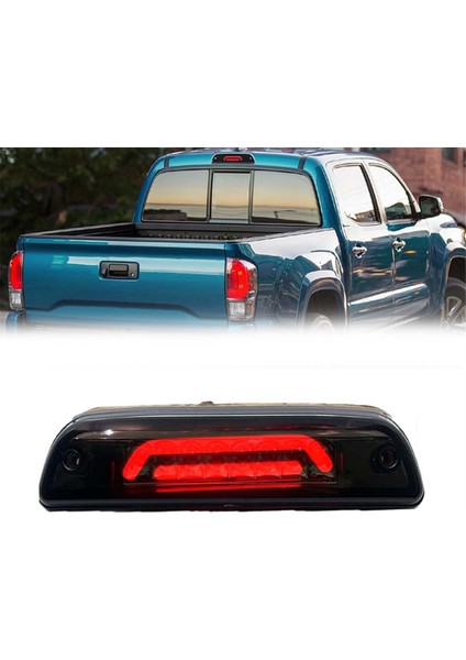 Araba Üçüncü Fren LED Işık Kuyruklu Durdurma Sinyal Lambası Toyota Tacoma 1995-2017 Aksesuarlar Dış Parçalar Kırmızı Füme Kırmızı (Yurt Dışından) fiyatları
