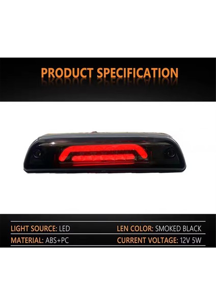 Araba Üçüncü Fren LED Işık Kuyruklu Durdurma Sinyal Lambası Toyota Tacoma 1995-2017 Aksesuarlar Dış Parçalar Kırmızı Füme Kırmızı (Yurt Dışından) indirimleri