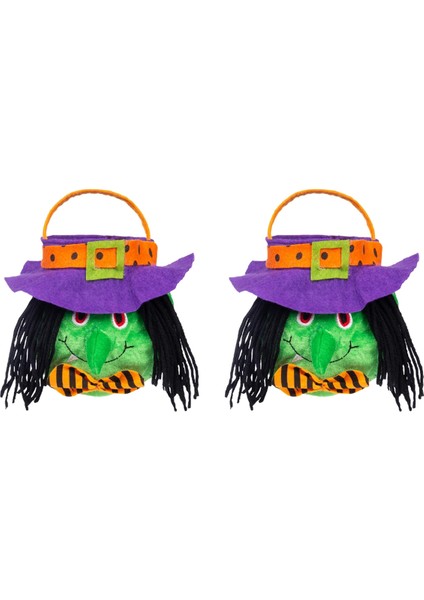 Cadılar Bayramı Dekorasyonları Cadı Kabak Tote Çanta Çocuk Festivali Şeker Çantası Giydirme Prop Çantası (Yurt Dışından)