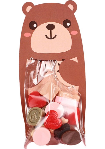 Karikatür Hayvan Şeker Torbası Hediye Çantası Sevimli Tavşan Aslan Atıştırmalık Kurabiye Çantası Orman Doğum Günü Partisi Bebek Duş Dekorasyonu D (Yurt Dışından)