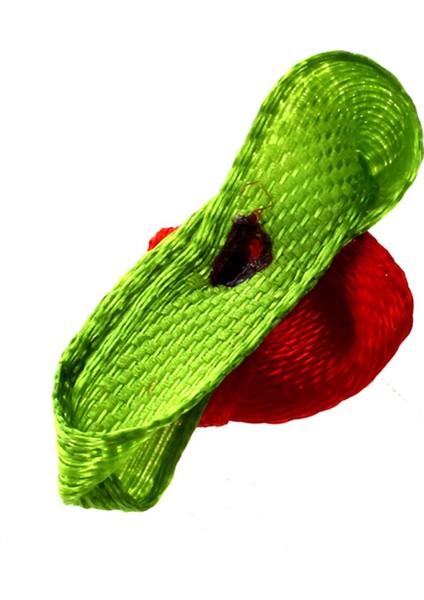 100PCS Mini Saten Şerit Gül Çiçek Yaprağı Düğün Dekor Aplikeler Dikiş Diy Ana Renk: Kırmızı (Yurt Dışından) fırsatları