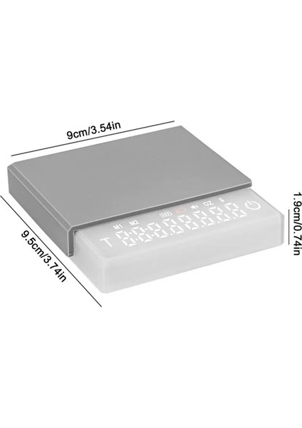 Yeni Up Dijital Kahve Mutfak Mutfak Ölçeği Zamanlayıcı 0.1 Hassas USB Şarj Edilebilir Hafif Ağırlık Mini Dijital Ölçekli Ana Sayfa (Yurt Dışından) indirimleri
