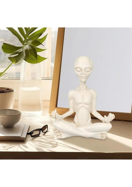 Açık Alan Alienornaments Bahçe Reçine Heykeli Heykelcik Ev Dekorasyon Bahçesi Dekorasyonu Açık Mekan Minyatürleri A (Yurt Dışından)