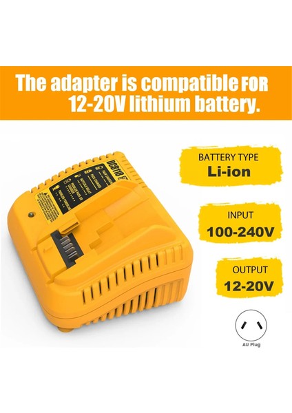 DCB118 DCB112 Dewalt 10.8V 12V 14.4V 18V 20V DCB206 DCB205 DCB204 DCB203 DCB120 Au Fiş (Yurt Dışından) fırsatları