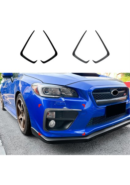 Araba Ön Tampon Ayırıcı Spoiler Sis Lambası Spoyler Kapak Süslemesi Için Subaru Wrx Sti Va 2014-2016 Parlak Siyah (Yurt Dışından) fiyatları
