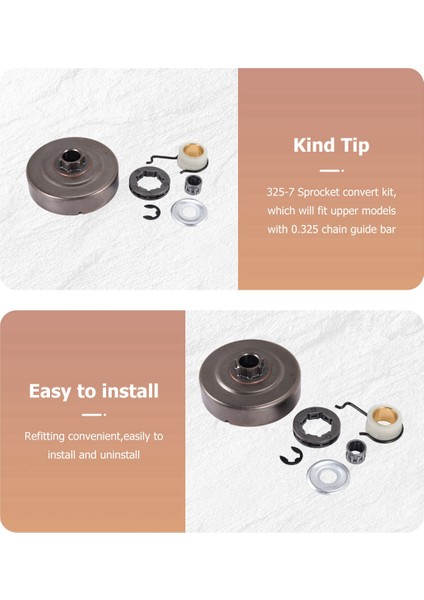 325-7 Debriyaj Drum Jant Fincan Yatak Kiti Stıhl MS180 018 017 MS170 MS250 MS230 MS210 MS180C Chainsaw (Yurt Dışından) modelleri