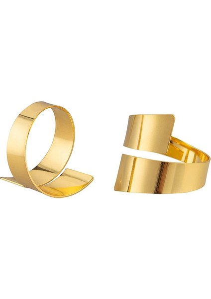 8 Pcs Peçete Yüzükleri El Işi Yemek Masası Peçete Tutucuları Alaşım Peçete Yüzükleri Düğün Peçete Yüzükleri Ziyafet Festivali Dekorasyonu (Altın) (Yurt Dışından)