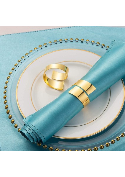 8 Pcs Peçete Yüzükleri El Işi Yemek Masası Peçete Tutucuları Alaşım Peçete Yüzükleri Düğün Peçete Yüzükleri Ziyafet Festivali Dekorasyonu (Altın) (Yurt Dışından) fiyatları