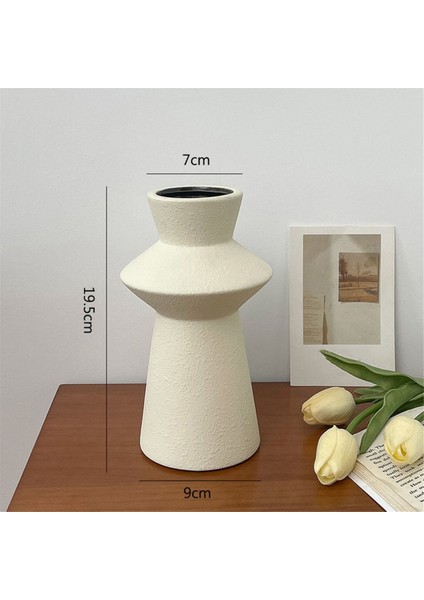 Dekor Için Seramik Vazolar Modern Çiftlik Evi Dekor Vazo Seti 3 Nötr Ev Dekoru Vazo Oturma Odası Dekor Rustik Vazolar (Yurt Dışından)