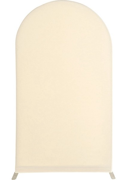 7.2ft Düğün Kemeri Kapak Uygun Düğün Kemeri Stand Doğum Günü Partisi Ziyafet Dekorasyonu Krem-Beyaz (Yurt Dışından)