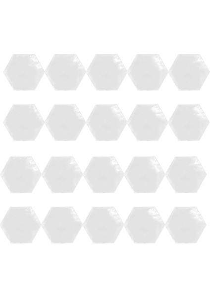 20PCS Açık Akrilik Altıgen Boş Yer Kartları Düğün Dekorasyonu Tablo Numaraları Konuk Adı (Yurt Dışından)