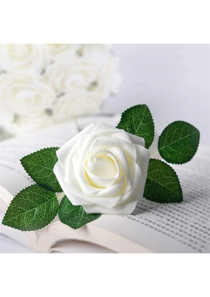 25PCS Yapay Gül Çiçekleri Yapay Görünümlü Güller Düğün Buketleri Centerpieces Gelin Duş Partisi Ev Dekor, E (Yurt Dışından) indirimleri