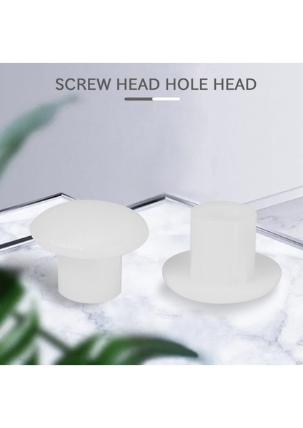 100 Adet Ev Mobilya Dekor 5 mm Beyaz Plastik Delik Delme Kapağı (Yurt Dışından) fiyatları