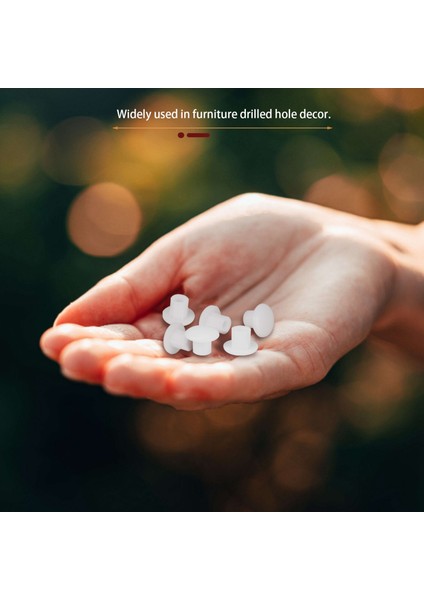 100 Adet Ev Mobilya Dekor 5 mm Beyaz Plastik Delik Delme Kapağı (Yurt Dışından) indirimleri