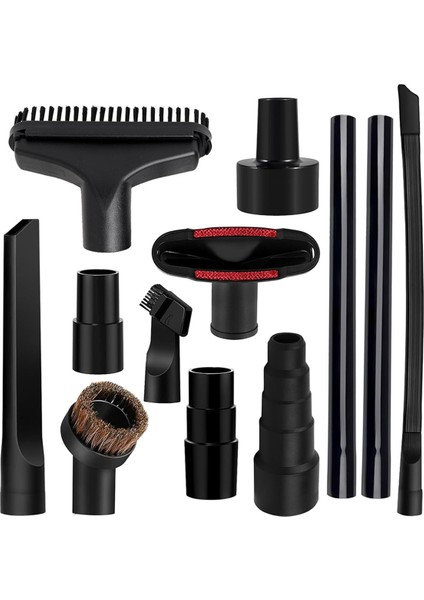 12PCS Evrensel Vakum Ataşmanları 1-1/4in Elektrikli Süpürgeler Aksesuarları Fırça Uzatma Asası Nozul Çatlak Aleti Islak Kuru (Yurt Dışından)
