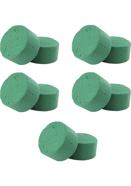 10PCS Düğün Koridoru Dıy Craft Çiçek Düzenlemesi Su Emici Ev Bahçe Yeşil Çiçek Köpüğü Taze Tutma Yuvarlak Tuğla (Yurt Dışından)