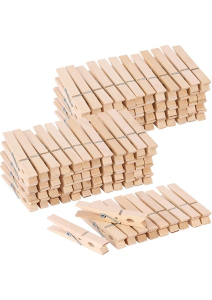 100PCS Büyük Ahşap Manzara, Çamaşır Asma Giysi El Sanatları Resimleri Için Toplu Ağır Hizmet Giysisi Pimleri 9cm (Yurt Dışından)