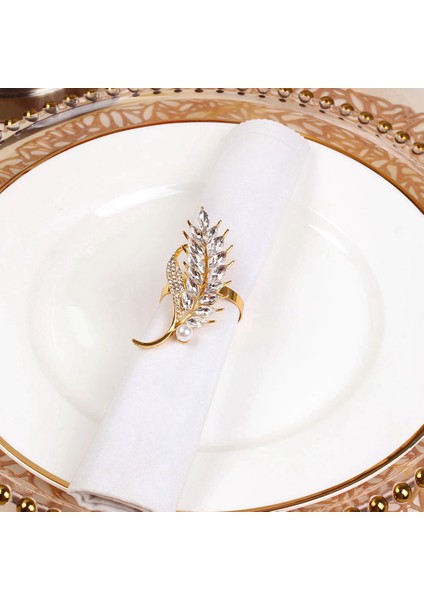 6pcs Hotel Peçeteli Yüzük Peçete Tutucu Buğday Kulakları Peçete Tokası Noel Düğün Partisi Kristal Peçete Dairesi Masa Dekoru (Yurt Dışından) fırsatları