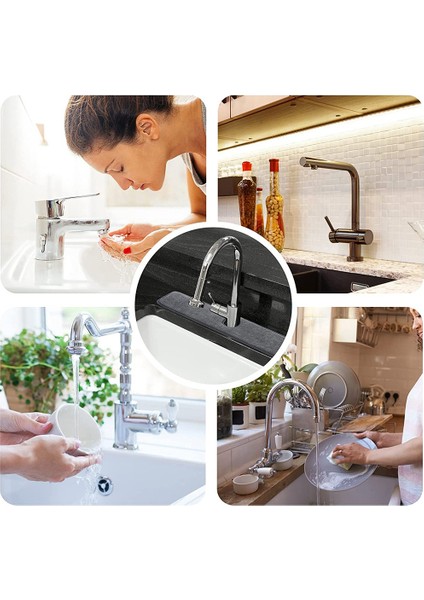 Lavabo Splash Guard, Mutfak Için Musluk Emici Mat, Musluk Arkasında Kurutma Paspası, Tezgah Için Kurutma Pedleri (Yurt Dışından) fiyatları