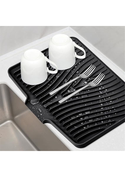 Mutfak Tezgahı Için Silikon Bulaşık Kurutma Paspası, Bulaşık Kurutma Pedi, Yerleşik Tahliye Kurutma Paspaslı Kaymaz Drenaj Pedi (Yurt Dışından) fiyatları