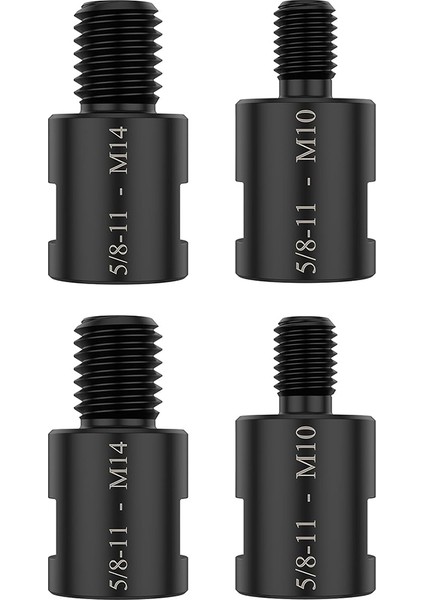 4pc Açı Öğütücü Dönüştürücü Adaptörler, 5/8in-11 DIŞI-M14/M10 Erkek Iplik Adaptörü, Açılı Öğütücü Parlatıcı Matkap Ucu (Yurt Dışından)