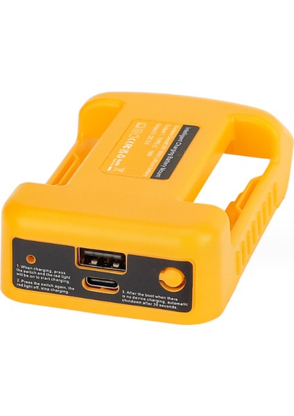 USB Type-C Pil Tutucu ile Dewalt 18V Li-Ion Için Uyumlu Taşınabilir Şarj Cihazı Adaptörü Hızlı Şarj (Yurt Dışından)