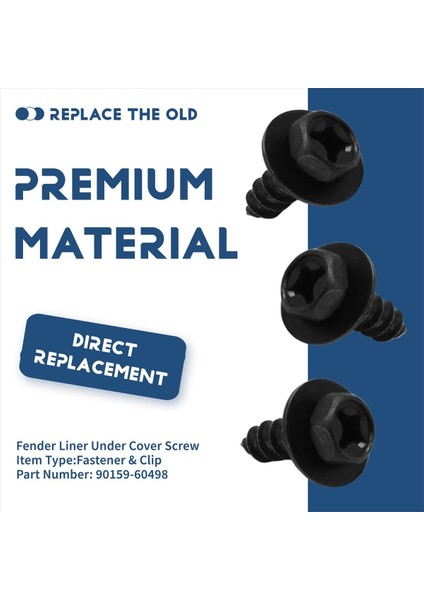 Toyota Iç Aksesuarlar Için 100 Pc Vidalı Cıvatalı Tutucu Çamurluk Astar 90159-60498 Otomatik Bağlantı Elemanı Için (Yurt Dışından) indirimleri