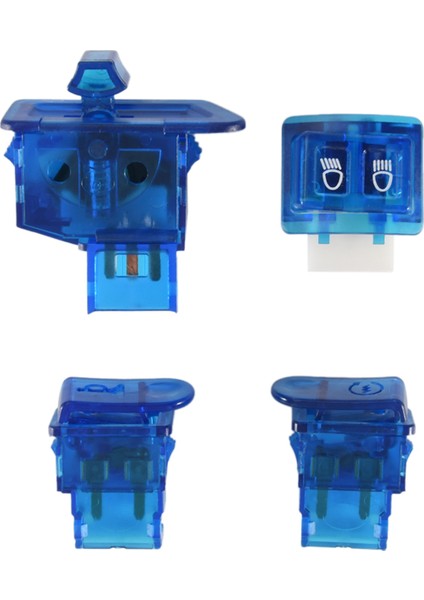 Motosiklet Korna Anahtarı Dönüş Sinyal Anahtarı Düğmesi Honda Dio Zx AF27 AF28 AF34 AF35 Mavi (Yurt Dışından)