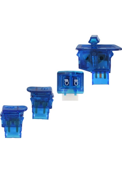 Motosiklet Korna Anahtarı Dönüş Sinyal Anahtarı Düğmesi Honda Dio Zx AF27 AF28 AF34 AF35 Mavi (Yurt Dışından) modelleri