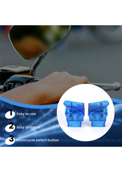 Motosiklet Korna Anahtarı Dönüş Sinyal Anahtarı Düğmesi Honda Dio Zx AF27 AF28 AF34 AF35 Mavi (Yurt Dışından) indirimleri