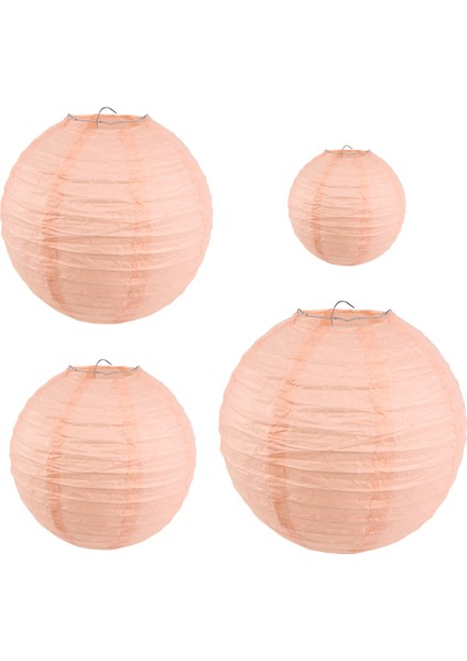 20 Adet 6 Inç-12 Inç Şeftali Kağıt Fener Çin Çeşitli Boyutlar Düğün Partisi Açık Kapalı Asılı Dekor (Yurt Dışından)