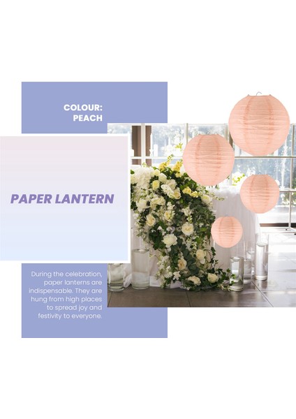 20 Adet 6 Inç-12 Inç Şeftali Kağıt Fener Çin Çeşitli Boyutlar Düğün Partisi Açık Kapalı Asılı Dekor (Yurt Dışından) modelleri