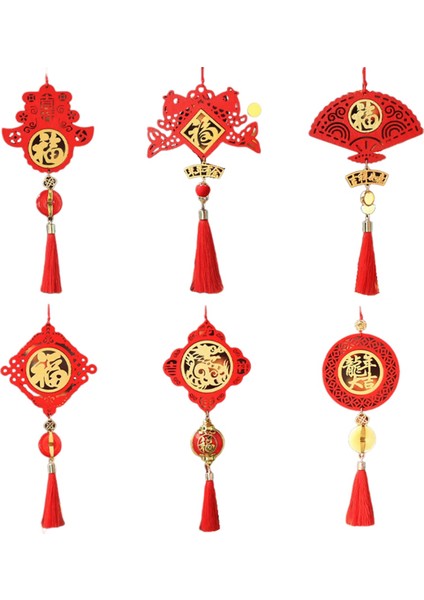 6pcs 2024 Bahar Festivali Ejderha Yıl Ahşap Işaret Kolye Şirket Alışveriş Merkezi Dekorasyonu Çin Yeni Yıl Hediyeleri, C (Yurt Dışından) fiyatları