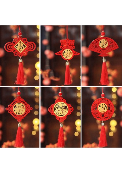 6pcs 2024 Bahar Festivali Ejderha Yıl Ahşap Işaret Kolye Şirket Alışveriş Merkezi Dekorasyonu Çin Yeni Yıl Hediyeleri, C (Yurt Dışından) modelleri