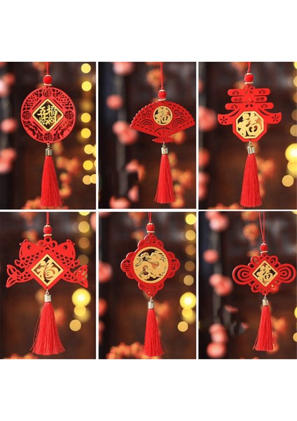 6pcs 2024 Bahar Festivali Ejderha Yıl Ahşap Işaret Kolye Şirket Alışveriş Merkezi Dekorasyonu Çin Yeni Yıl Hediyeleri, C (Yurt Dışından) fırsatları