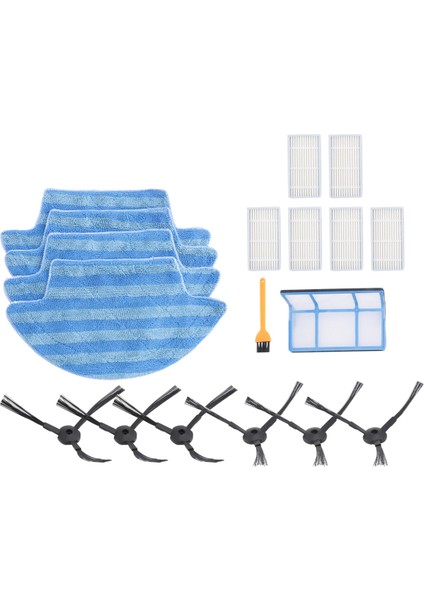 V55 Pro Mop Mop Kumaş Yan Fırçası Için 18PCS Ilıfe V55 Pro Robot Vakum Süpürücü Ana Filtre Yama Değiştirme (Yurt Dışından) fiyatları