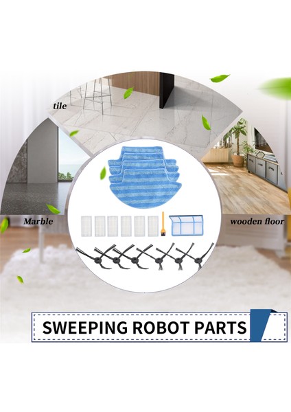 V55 Pro Mop Mop Kumaş Yan Fırçası Için 18PCS Ilıfe V55 Pro Robot Vakum Süpürücü Ana Filtre Yama Değiştirme (Yurt Dışından) indirimleri