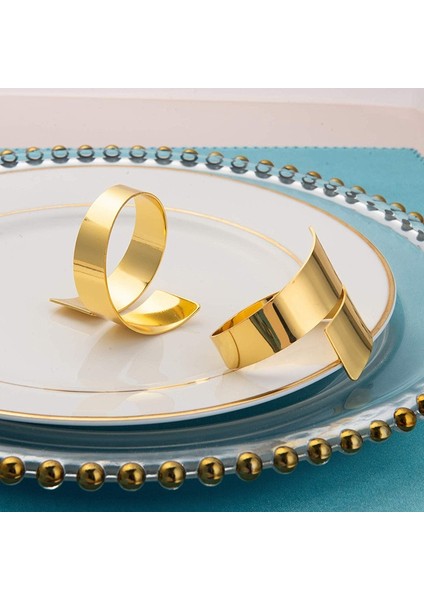 8 Pcs Peçete Yüzükleri El Işi Yemek Masası Peçete Tutucuları Alaşım Peçete Yüzükleri Düğün Peçete Yüzükleri Ziyafet Festivali Dekorasyonu (Altın) (Yurt Dışından) indirimleri