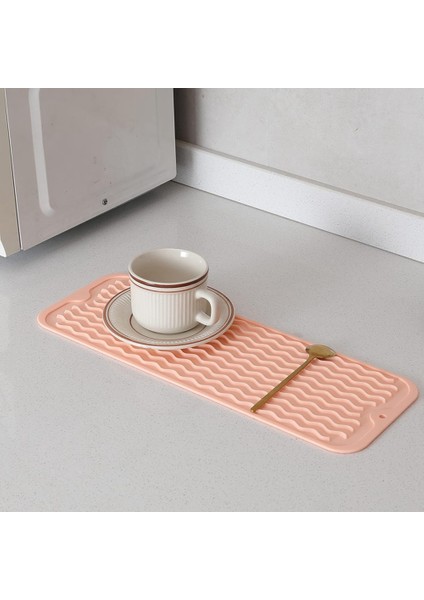 Çoklu Kullanım Için Çanak Kurutma Mat, Kolay Temiz, Çevre Dostu, Isıya Dayanıklı Silikon Paspas Mutfak Sayacı Pink-B (Yurt Dışından) fiyatları