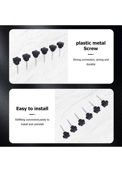 6 Pcs M6 x 50 mm Kilitli Yıldız Şeklinde Plastik Kafa Erkek Iplik Düğmesi Kavruğu (Yurt Dışından) fırsatları