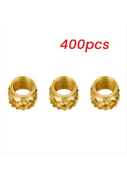 400PCS M3 Iplik Pirinç Pirinç Dişli Isı Seti Isı Dayanıklı E Somun, M3X5X4, 3D Yazıcı Voron 2.4 Vb. (Yurt Dışından) modelleri