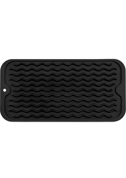 Çoklu Kullanım Için Çanak Kurutma Mat, Kolay Temiz, Çevre Dostu, Isıya Dayanıklı Silikon Paspas Mutfak Sayacı Black-B (Yurt Dışından)
