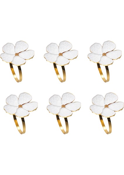 6 Adet Çiçek Peçete Tokası Peçete Yüzüğü, Düğün, Festival, Ziyafet, Günlük Parti Dekorasyonu Için Kullanılan Peçete Yüzüğü (Yurt Dışından) fiyatları