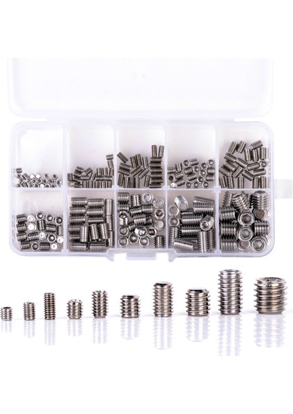 200PCS 304 Paslanmaz Çelik Grub Vidaları Alçak (Yurt Dışından)