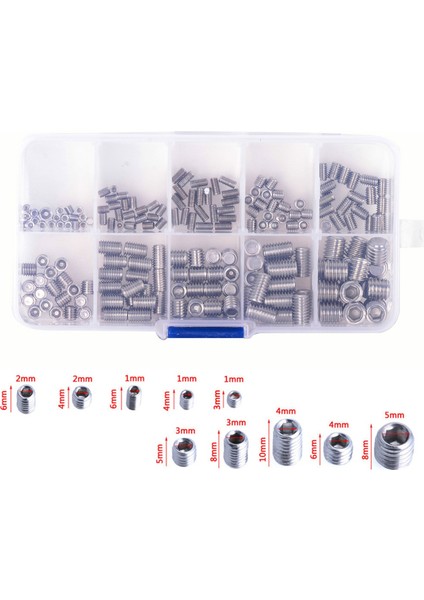 200PCS 304 Paslanmaz Çelik Grub Vidaları Alçak (Yurt Dışından) fiyatları