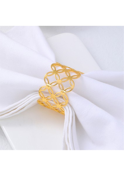 Peçete Yüzük Toplama Dekoratif Kumaş Peçeteleri Için 6 Pcs Seti Peçete Tutucu Mutfak Dekoru ve Düğün Süslemeleri C (Yurt Dışından) fırsatları