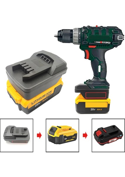Dewalt 18/20V Lityum-Iyon Için Pil Adaptör Dönüştürücü Parkside Parkside 20V Lityum Pil Elektrikli Aletler (Yurt Dışından) fiyatları